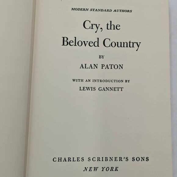 Cry The Beloved Country By Alan Paton Modern Standard Vintage Novel 1950 - Picture 2 of 16